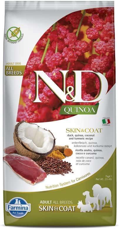 Farmina N&D Functional Quinoa Skin & Coat Duck Dry Dog Food 15.4 Pounds