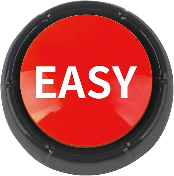 Talking Button,Button-Complete Red/Black (Easy)