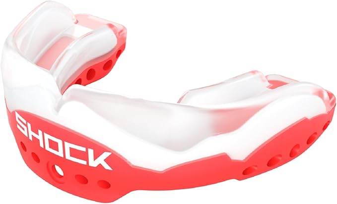 Shock Doctor Ultra 2 STC Mouth Guard w/Detachable Strap for Football Helmet, Custom Fit - Youth & Adult – Superior Protection and Low Profile Fit