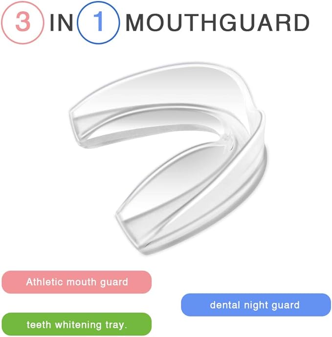 Coolrunner Mouth Guard Sports, 10 Pack Athletic Mouth Guards, Professional Moldable Youth Mouthguard for Maximum Protection, Customizable for Comfort(12 Years or Older)
