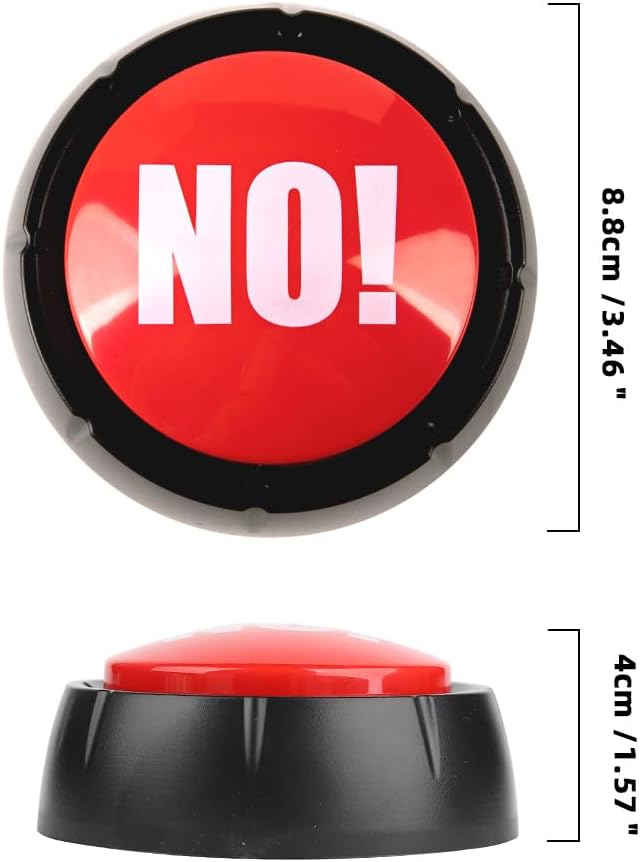 Talking Button,Button-Complete Red/Black… (Red Black N)