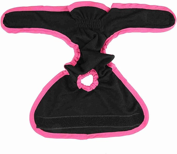 SUNGOOYUE Reusable Dog Diapers Female, Polyester Elastic Dog Physiological Pants with Adjustable Fit for Heat Cycle 11.8-29.5in for Small Medium Large Dogs (S)
