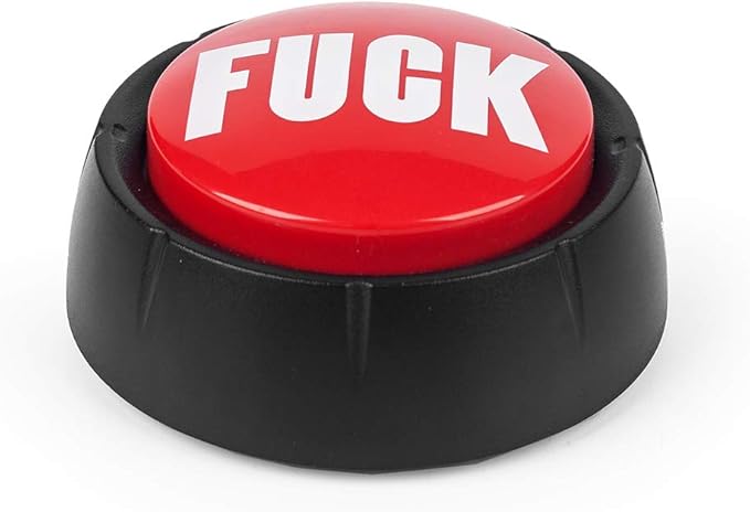 Talking Button,Button-Complete Red/Black (Fuck)