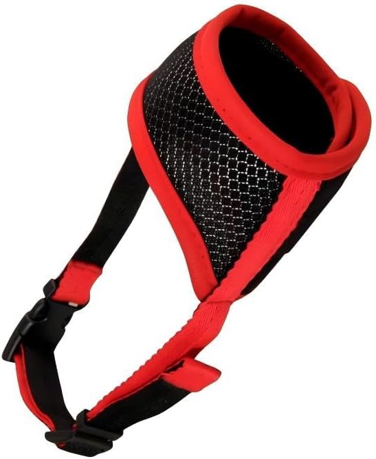 Dog Muzzle, Soft Mesh Muzzle for Large Dog Mouth Guard, No Bark Muzzle for Dogs Allow Panting Drinking (Black, L)