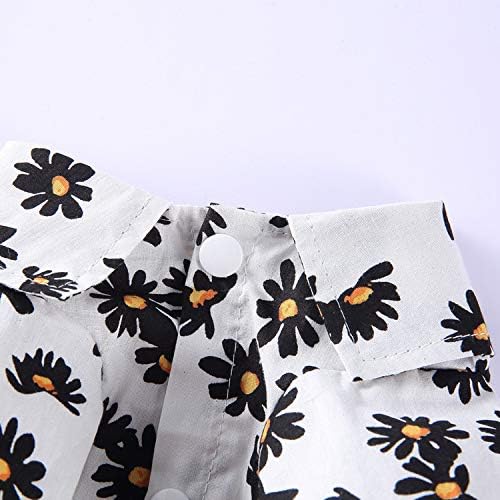 Tangpan Summer Pet Daisy Hawaiian Beach Plaid Print Shirts Clothes for Dog White XL