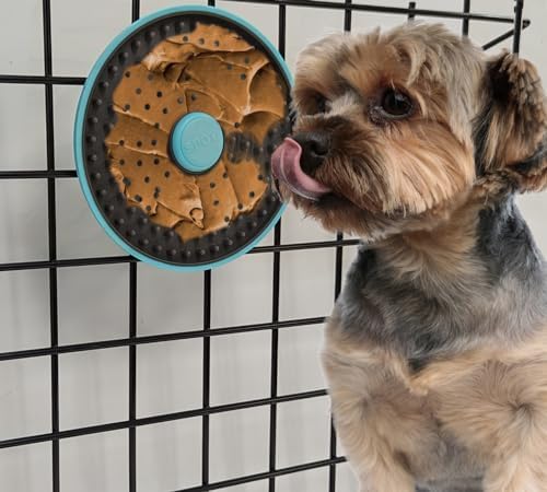 SPOT Soothers Multipurpose Dog Licking Mat- Dog Peanut Butter Lick Pad & Slow Feeder for Crate, Enrichment Toy for Small & Medium Dogs and Puppies, Food Grade Rubber, Anxiety Reliever, 6inch