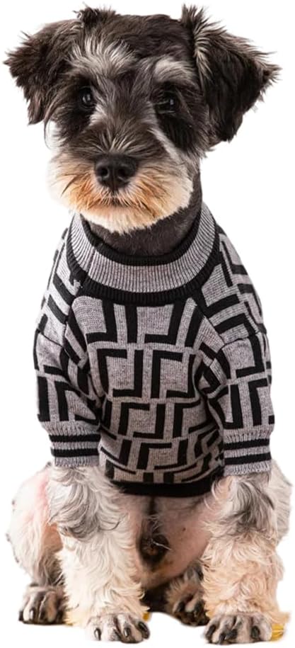 Luxury Dog Sweater – Soft Knit Designer Pet Outfit for Small Dogs & Puppies, XS–L, Stylish Warm Clothing for Yorkies, Chihuahuas, Dachshunds, Maltese, French Bulldog