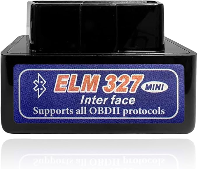 OBDII Car Auto Diagnostic Scanner, ELM327 Automotive Bluetooth Scan Tool and Code Reader, Professional Car Bluetooth Engine Fault Code Reader, Universal Car Accessories (Black & Blue)
