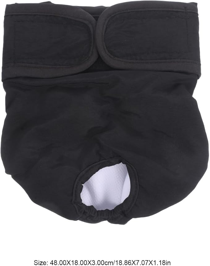 Washable Dog Diaper Pants for Heat Incontinence Puppy Sanitary Pant Indoor Outdoor Use Comfortable Physiological Diaper Size S 18.89X7.08X1.18 Inch