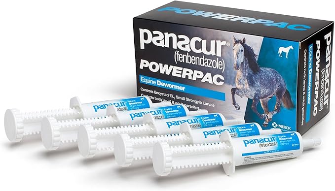 MERCK ANIML Health/DURVET Panacur Powerpac Dewormr Fenbendazole 1 Pack 57 Gram Paste 10%