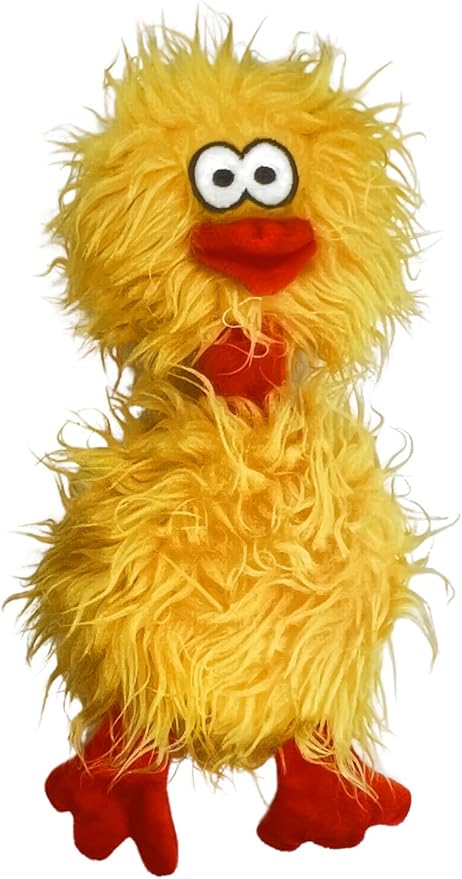 Glory To Dog Phoebe The Big Crazy Chicken Plush and Squeak Medium and Large Breed Dog Toy
