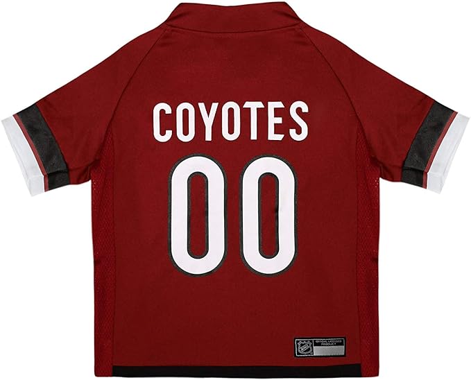 Pets First NHL Arizona Coyotes Jersey for Dogs & Cats, X-Small. - Let Your Pet Be A Real NHL Fan!