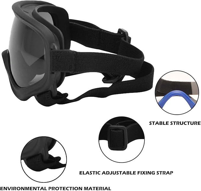 Dog Sunglasses,Doggles Anti-UV Protection, Pet Sunglasses with Adjustable Strap, Suitable for Motorcycle Car Driving Bike Riding Hiking Swimming Wind Dust Fog Dog Eye Protection