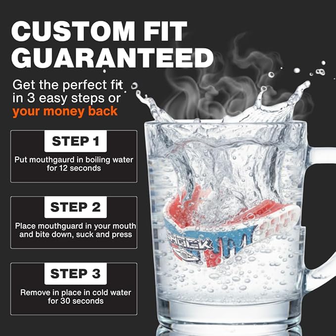 Shock Doctor, Gel Max Power Flavor Mouth Guard, Football, Lacrosse, Hockey, MMA, Boxing, Youth & Adult