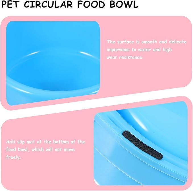 Dog Slow Water Feeder Dog Feeding Bowls Pet Water Bowl Pet Bowl Set Blue Outdoor Large Dog Water Bowl Dog Food Bowls Pets Food Feeder Pet Feeding Bowls Cat Food and Water Bowl Set