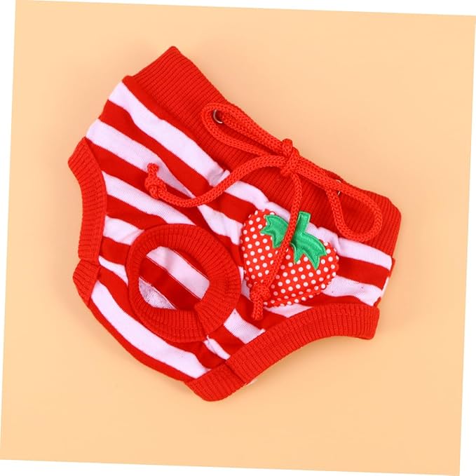 Kisangel Pet Diaper Washable Male Dog Shorts Stripe Design Comfortable Physiological Pants for Male Dogs s for Incontinence and Estrus Protection