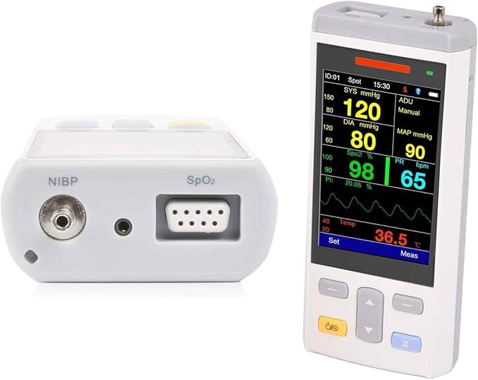 M3T Mini3.5” Handheld Vet Oximeter Monitor, SPO2/TEMP Function Veterinary,forDog, cat, Horse Pets