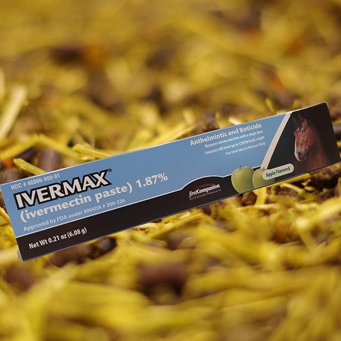 Ivermax Apple Flavored Ivermectin Equine Paste Dewormer - 2 Pack