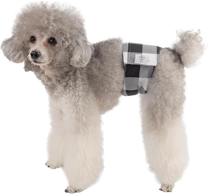 CuteBone Dog Diapers Male Washable Belly Band for Male Dogs Wraps 3pcs a Pack DM27S