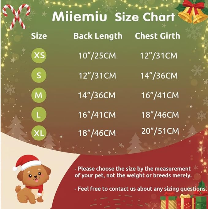 Christmas Santa Claus Dog Dress, Festive Holiday Pet Skirt Outfit with Snowflake Design for Small and Medium Dogs