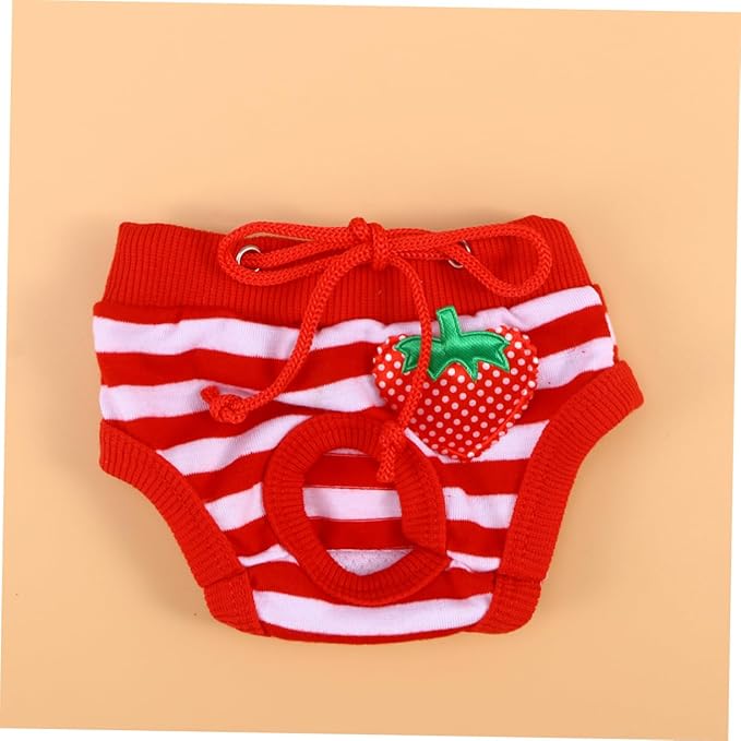 Kisangel Pet Diaper Washable Male Dog Shorts Stripe Design Comfortable Physiological Pants for Male Dogs s for Incontinence and Estrus Protection