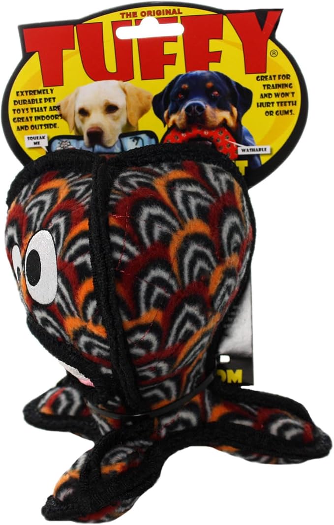 TUFFY® - World's Tuffest Soft Dog Toy - Alien - Multiple Layers. Made Durable, Strong & Tough. Interactive Play (Tug, Toss & Fetch). Machine Washable & Floats. (G3 Vulture, Large 2 Pack)
