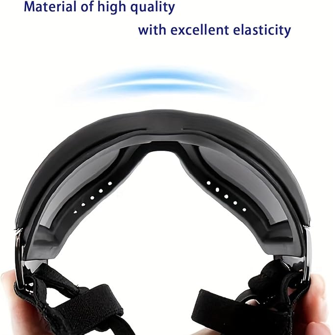 Dog Goggles Sunglasses UV Protection Wind Dust Fog Protection Pet Glasses with Adjustable Strap for Medium or Large Dog