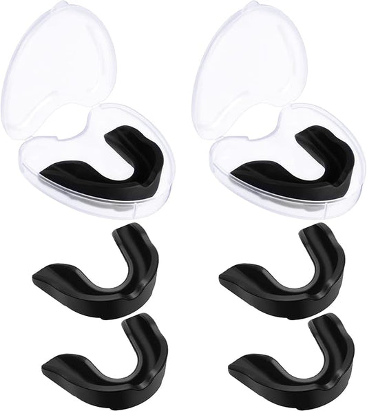 BBTO 6 Pcs Youth Kids Mouth Guard for Sports, Boys Girls Mouth Guard with Case, Mouthguard for Wrestling Boxing Basketball Hockey Football