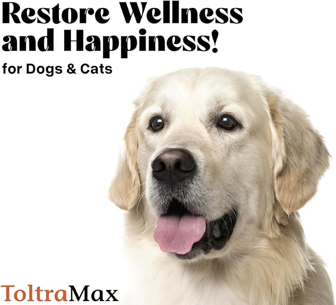 Vetr's Toltramax 2.5% Toltrazuril Powder for Dogs, Cats, Horses, Anti-Coccidia, Antiprotozoal Agent, Safe for Puppies, Kittens, and Pregnant Animals, 100g (Beef Flavored)