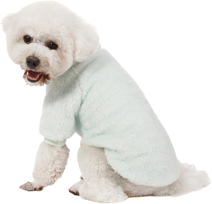 Dog Sweater, 3 Pack Dog Sweaters for Small Dogs, Dog Clothes for Small Dogs Girl Boy, Ultra Soft and Warm Puppy Sweater Dog Coat for Winter Christmas (XXS, Lt Pink+Lt Green+Lt Yellow)