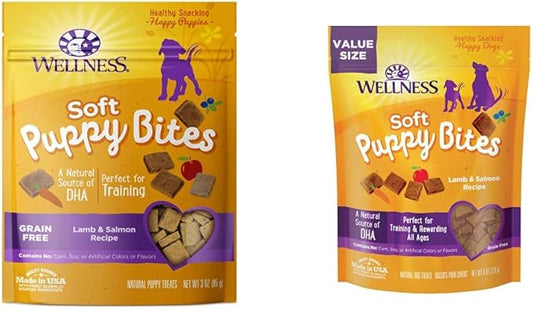 Wellness Soft Puppy Bites Natural Grain Free Treats, 3oz & 8oz