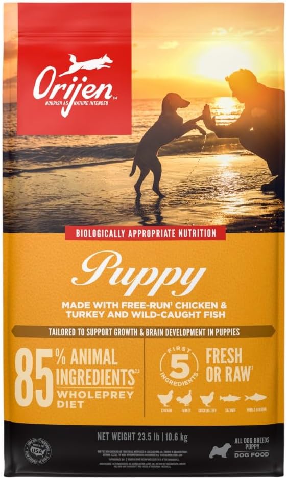 ORIJEN Grain Free High Protein Dry Dog Food Puppy Recipe 23.5lb Bag