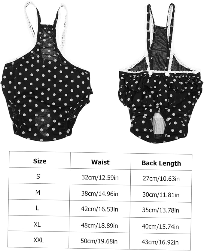 Premium Cotton Dog Diaper Pant for Female Dogs in Heat Absorbent Puppy Nappies Preventing Mating and Incontinence Washable Pet Accessory for Clean Floors and