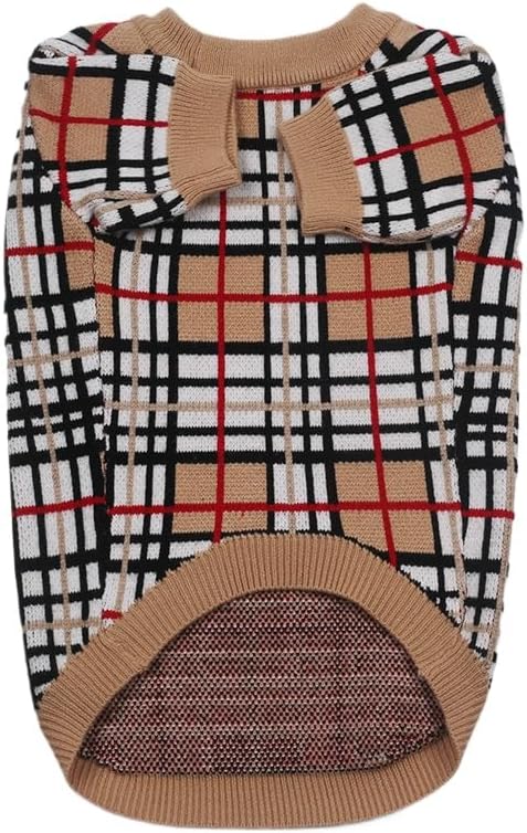 Luxury Dog Sweater – Soft Knit Designer Pet Outfit for Small Dogs & Puppies, XS–L, Stylish Warm Clothing for Yorkies, Chihuahuas, Dachshunds, Maltese, French Bulldog