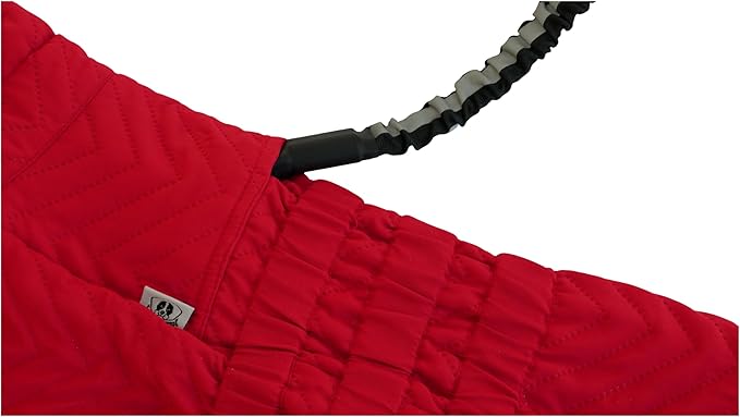 Warm Dog Coat Double Layers Dog Vest, 4 Legs Covered Windproof Waterproof Reflective Warm Dog Vest Outdoor Skating Dog Costume for Small Medium Large Dogs Red XL