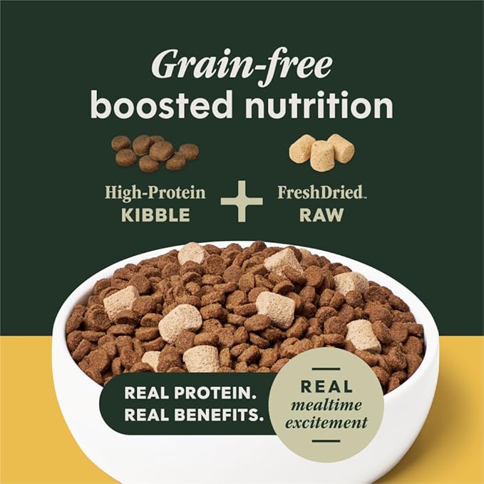 Instinct RawBoost, Natural Dry Dog Food with FreshDried Raw, High Protein, Grain-Free Recipe - Real Chicken, 20 lb. Bag