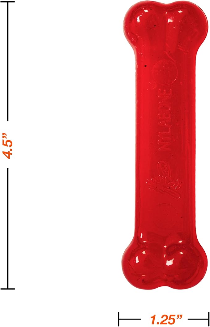 Nylabone Holiday Edition Puppy Starter Kit, 2 Teething Toys and 1 Natural Treat for Puppies, Chicken & Bacon Flavor, Small - Up to 25 lbs, 3 Pack
