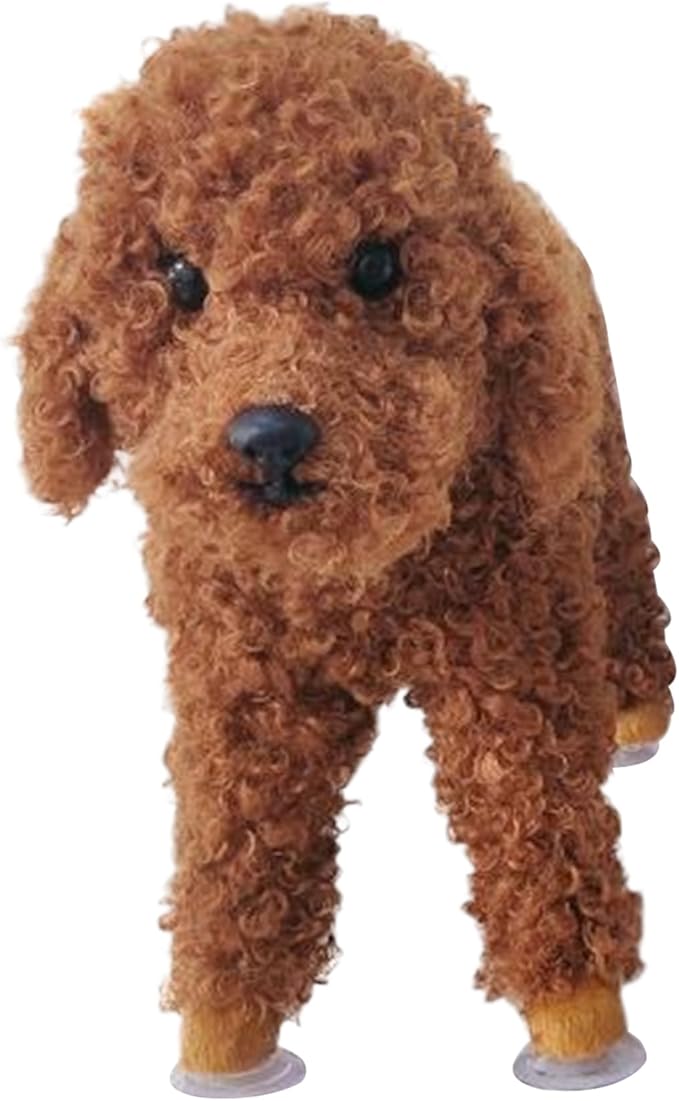 Dog Mating Toy, Silicone Dog Companion Toys with Suction Cup, Simulation Pet Estrus Vent Toys, Washable Interactive Dog Toys for for Small Meduim Dogs, Brown, Dog Toys