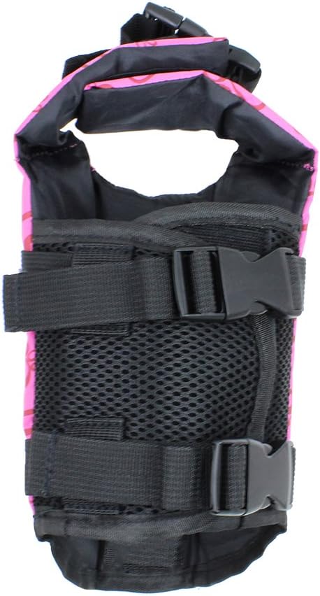 Snik-S Dog Life Jacket- Preserver with Reflective Stripes and Adjustable Belt, Pet Swimming Jacket for Short Nose Dog(Pug,Bulldog,Poodle)