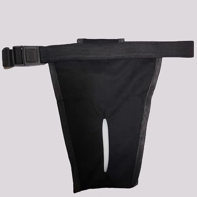 Dog Pants with 3 Replace Diaper, Female Dog Heat Cycle Reusable Diapers Adjustable Pads for Dogs in Heat Black L