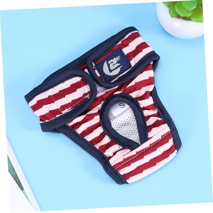 SUPVOX Female Dog Diapers Heat Incontinence Puppy Diapers Menstrual Underwear Female Size s