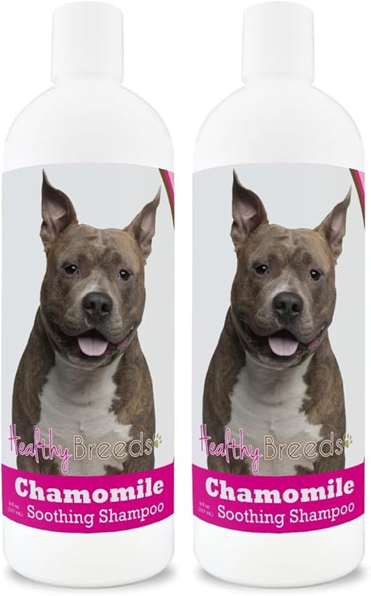 Healthy Breeds American Staffordshire Terrier Chamomile Soothing Dog Shampoo 8 oz (Pack of 2)