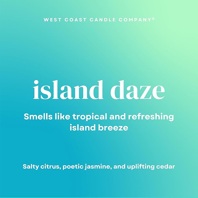 Island Daze | Pet Friendly Wax Melts | Natural Soy | Clean Burning | Non-Toxic | Veterinarian Approved | Pet Odor Eliminator | Air Freshening Scented Wax Melts