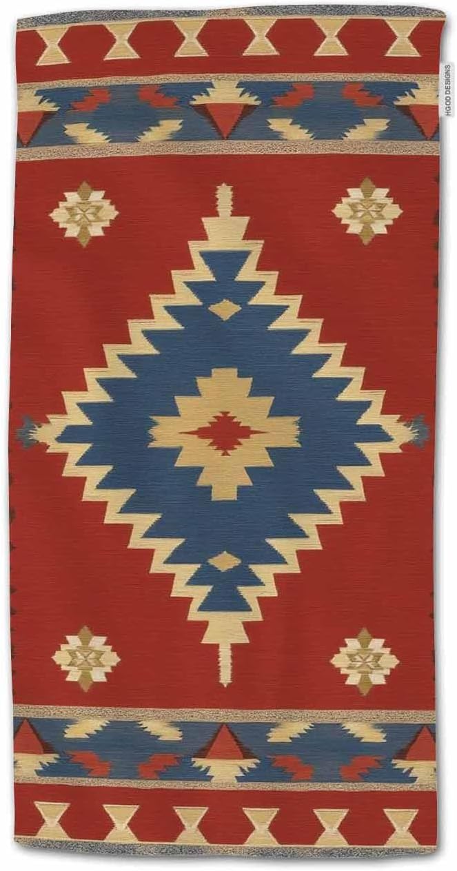 HGOD DESIGNS American Cotton Soft Bath Towels - Southwest American Chevron Style 15'x30' pack of 1