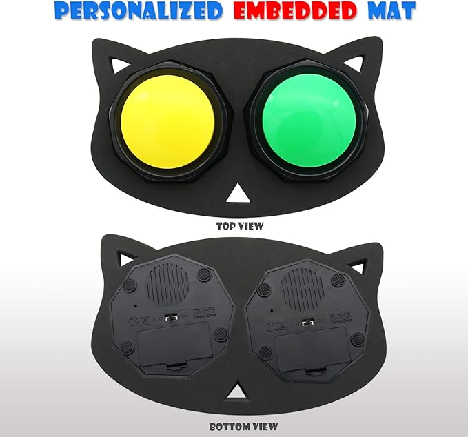 Recordable Button, Dog Training Buttons for Communication, Game Buzzers, Talking Button, Upgraded Version 30 Second Custom Recordable, Easy Button, Material Safety
