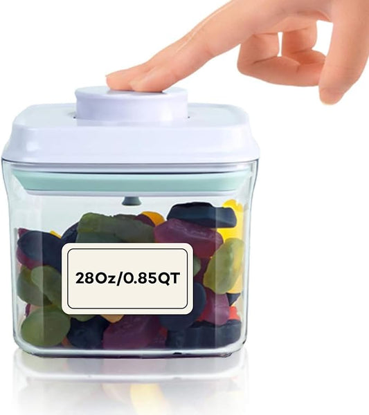 Bop Top Airtight Food Storage Containers with Lid 28 oz | Kitchen Canister Sets | Air Tight Pantry Container | Pop Top Dry Food Storage Containers for Snacks, Sugar, Flour, Baking, Cereal, Pasta