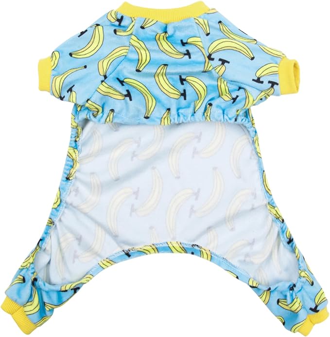 CuteBone Soft & Stretchy Dog Pajamas - Cozy Pet Jammies Breathable Jumpsuit for Small Dogs - All-Season Comfy Outfit Easy-On Pullover Design - Keeps Pets Warm & Comfortable P06XXL