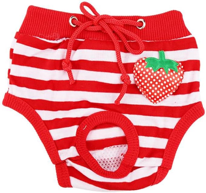 Kisangel Pet Safety Pants Comfortable Dog Physiological Diapers for Female Cats and Dogs Size L Breathable Absorbent Sanitary Pants for Menstruation