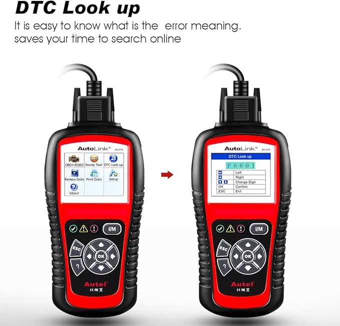 Autel AL519 OBD2 Scanner, 2026 Newer Professional Mechanic OBDII & CAN Car Diagnostic Code Reader Tool for Check Engine Light, One-Click Smog Check, DTCs Lookup, Upgraded Ver. of AL319/ MS309