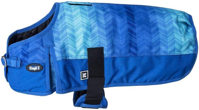 Tough 1 1200D Deluxe Chevron Dog Blanket L Royal